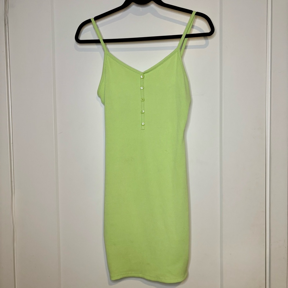 Lime Green Mini Dress